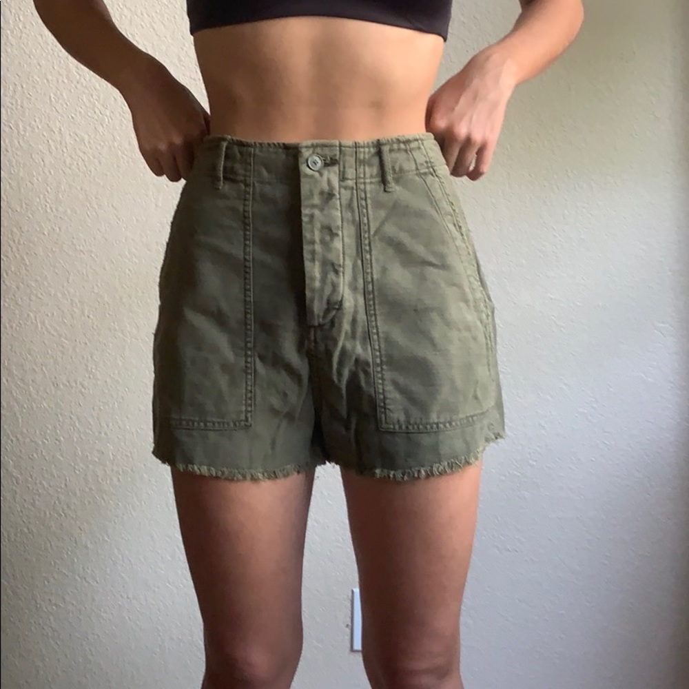 Green Utility Shorts from Urban Outfitters